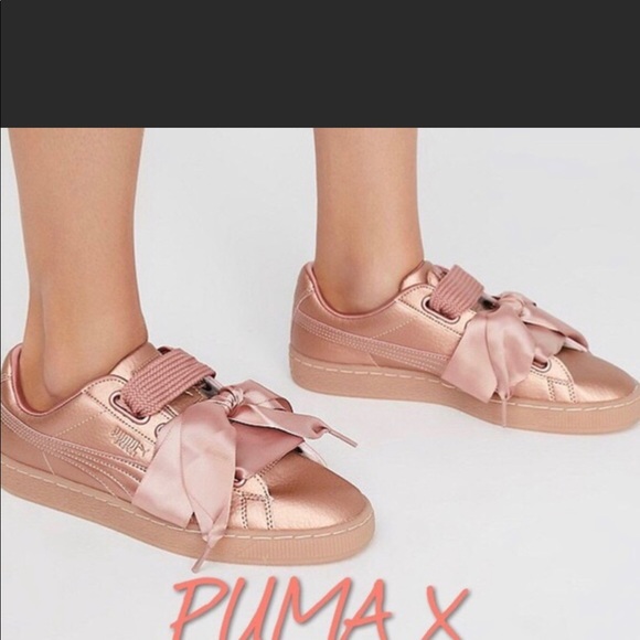 Puma x Fenty by Rihanna copper rose sneakers sz 8 - Picture 3 of 7